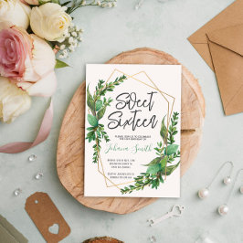 Grey Sweet sixteen 16:e födelsedagsinbjudan Inbjudningar