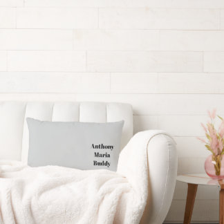 Grey Throw Pillow Lumbarkudde