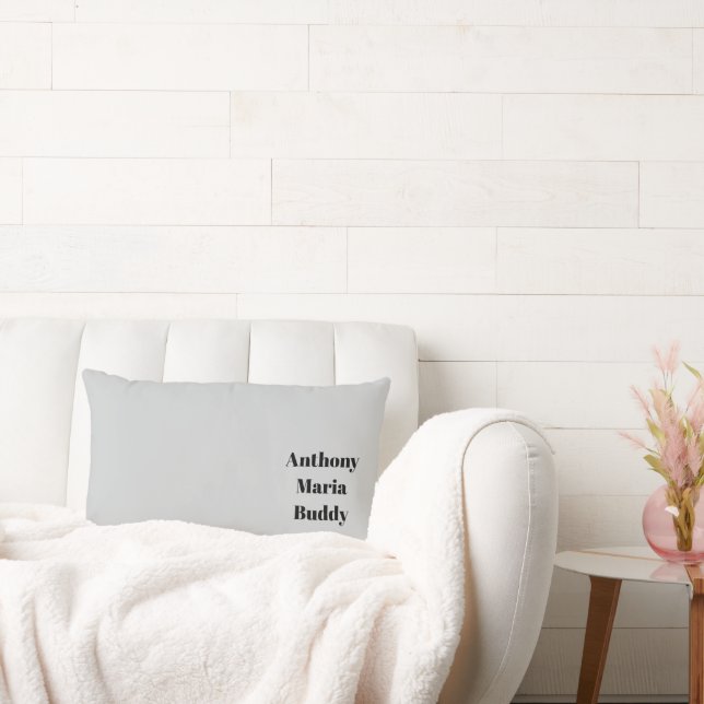 Grey Throw Pillow Lumbarkudde (Soffa)