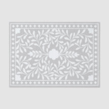 Grey Traditional Bone Inlay Decoupage Paper