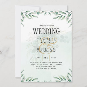 Grey Wedding Website OSA QR CODE Inbjudningar