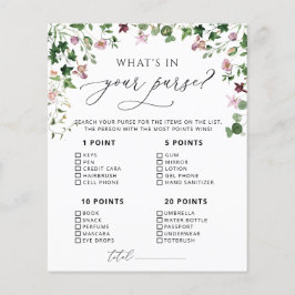 Grey What's in Your Purse Game