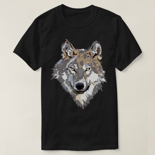 Grey Wolf  Wolves Pack Wolf Lovers Gift  T Shirt (Design framsida)