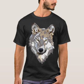 Grey Wolf  Wolves Pack Wolf Lovers Gift  T Shirt