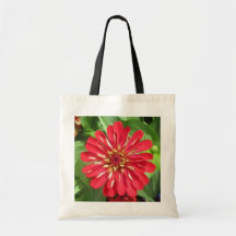Greyforaday Red Blommigt Tote