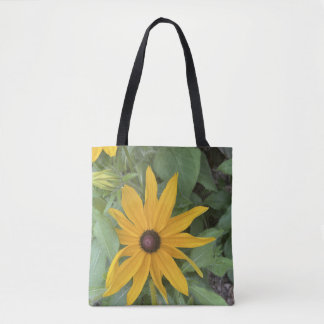 greyforaday Yellow Floral Tote Tygkasse