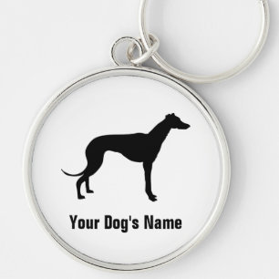 Greyhound グ レ イ ハ ウ ン rund silverfärgad nyckelring
