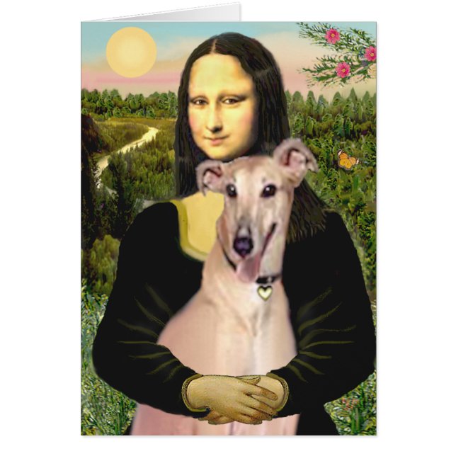 Greyhound 2 - Mona Lisa Hälsningskort (Framsidan)