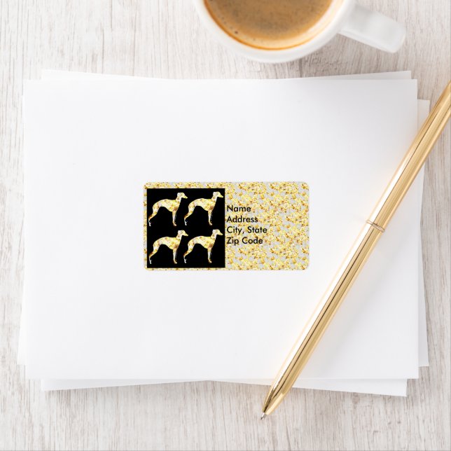 Greyhound  adressetikett (Insitu)