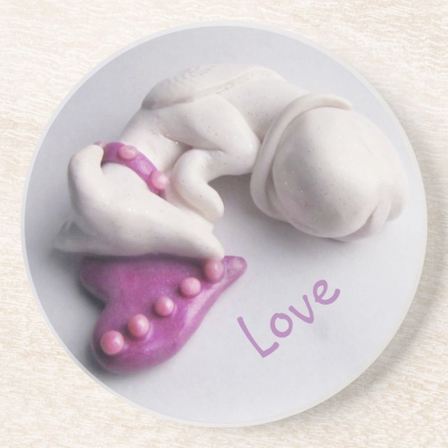 Greyhound Angel Underlägg Sandsten (Framsidan)