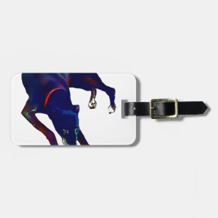 Greyhound Art Bagagebricka