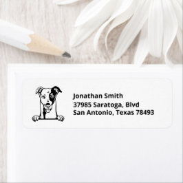 GREYHOUND | Bild på Returadress Etikett