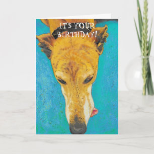 Greyhound Birthday Card ETS Kort