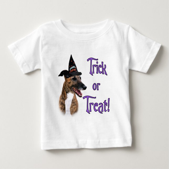 Greyhound (brindle) Trick T Shirt (Framsida)
