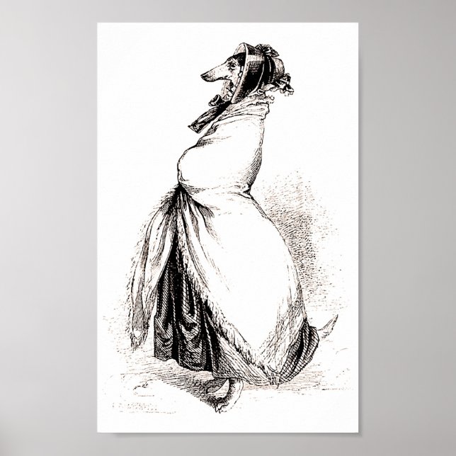 Greyhound by Grandville (1803-1847) Poster (Framsidan)