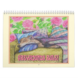 Greyhound Calendar - Wall Calendar för Hundälskare Kalender