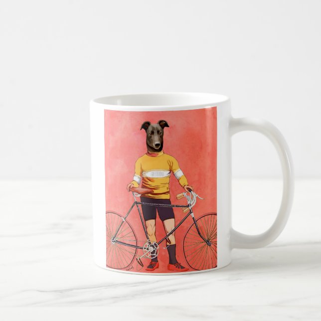 Greyhound Cyclist 2 Kaffemugg (Höger)