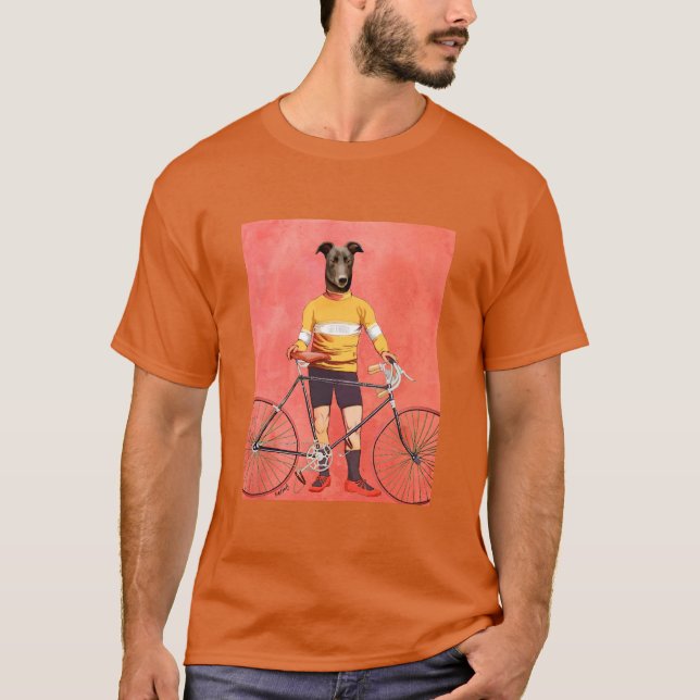 Greyhound Cyclist 2 T-shirt (Framsida)