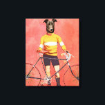 Greyhound Cyclist Canvastryck<br><div class="desc">Transport och resor</div>