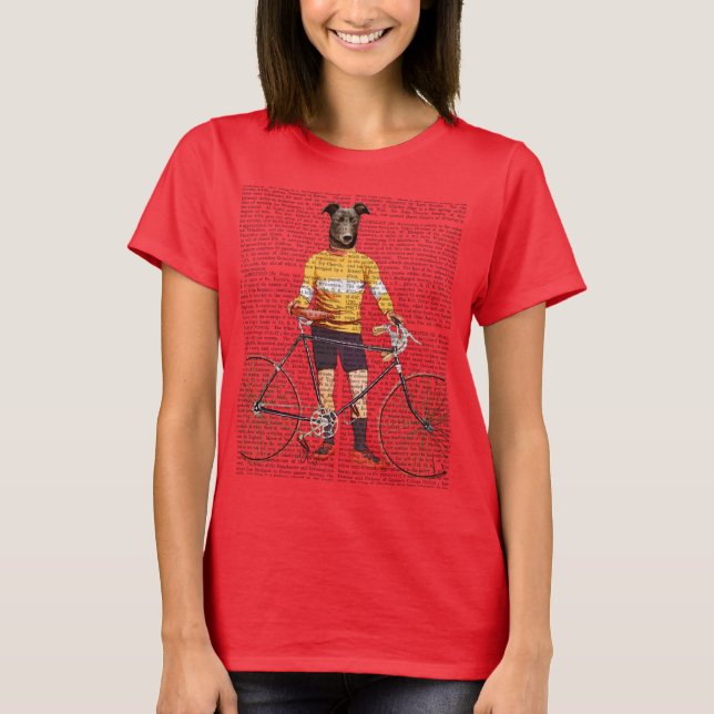 Greyhound Cyclist Tee Shirt (Framsida)