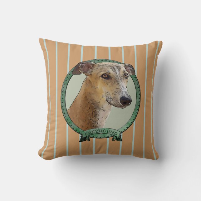 Greyhound dans cadre kudde (Framsida)