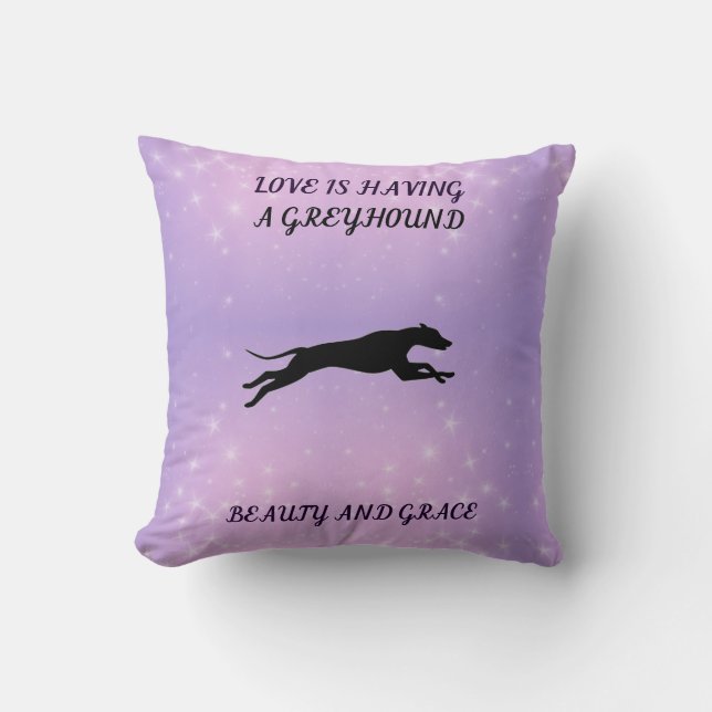 GREYHOUND dekorativ kudde. Kudde (Framsida)