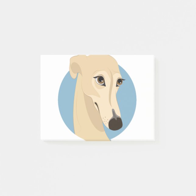 Greyhound Design Post-it Block (Framsida)