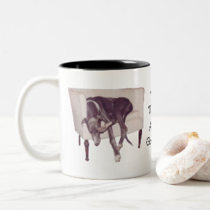 Greyhound det här är Life Cute Två-Tonad Mugg