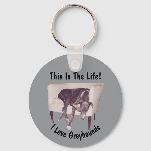 Greyhound Det här är livet  Nyckelring (Framsida)
