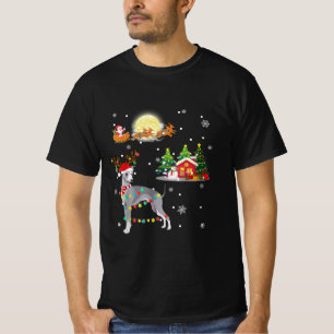 Greyhound Dog Light julrenträd Xmas G T Shirt