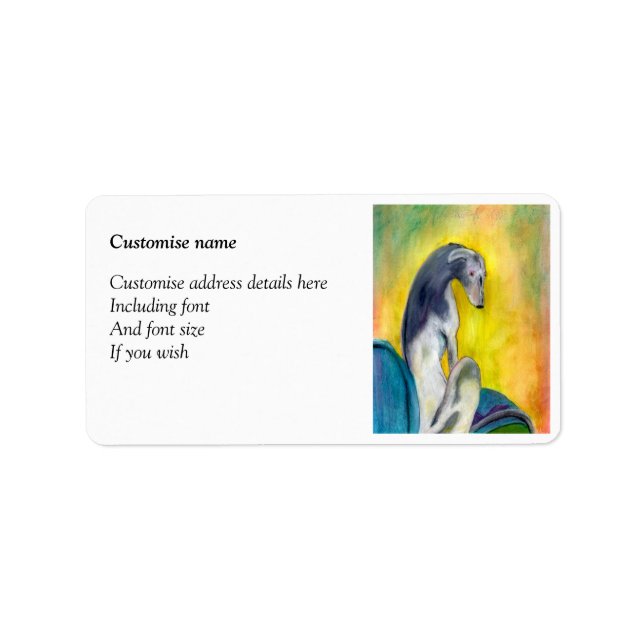 Greyhound-etiketter (a274) adressetikett (Framsidan)