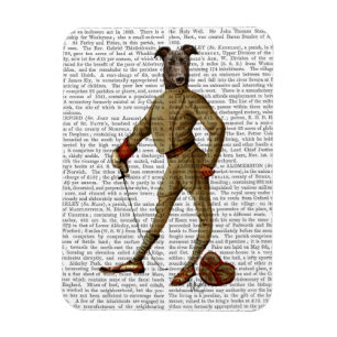 Greyhound Fencer Mörk Fullt 2 Magnet