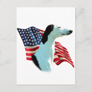 Greyhound Flagga Vykort