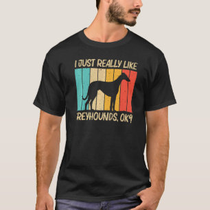Greyhound För manar Women Italy Greyhound Rädding T Shirt