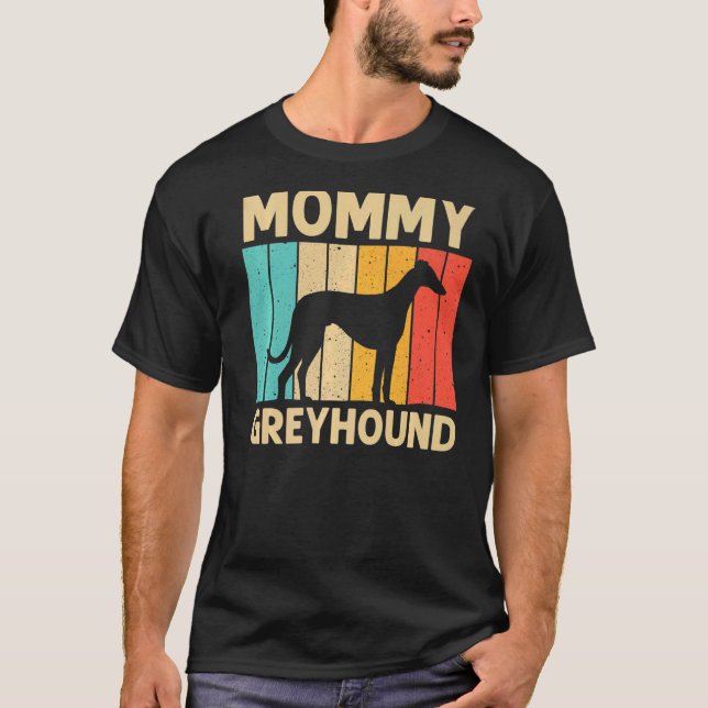 Greyhound for Women Mamma Italy Greyhound Rädding  T Shirt (Framsida)