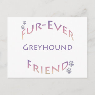 Greyhound Furever Vykort
