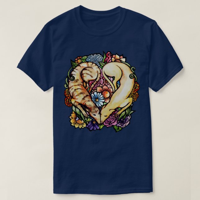 Greyhound Garden T Shirt (Design framsida)