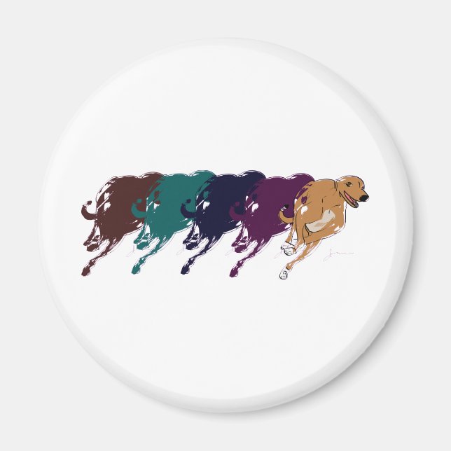 Greyhound Gear Magnet (Framsidan)