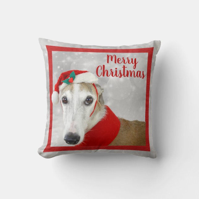 Greyhound God jul Kudde (Framsida)