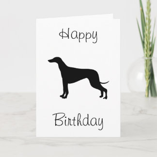 Greyhound Grattis på födelsedagen Kort