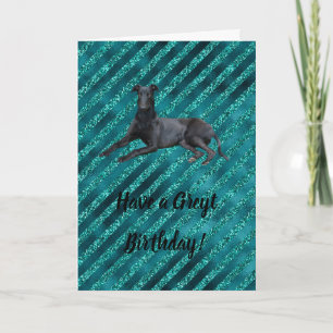 Greyhound har ett Greyt Birthday Card Kort