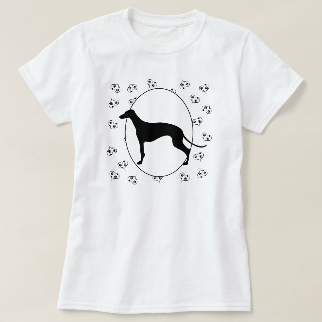 Greyhound Hearts och Tassavtryck Tee (Design framsida)