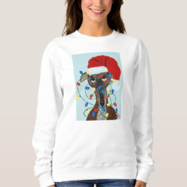 Greyhound-helgen intrasslad i julgransbelysning t shirt