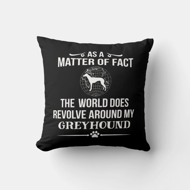 Greyhound Hund aveln Älskare Kudde (Framsida)