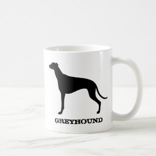 Greyhound Hund aveln Silhouette Anpassningsbar Kaffemugg