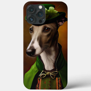Greyhound Hund i St. Patrick Dress