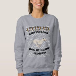 Greyhound hund jul-Hund Hugger T Shirt