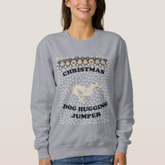 Greyhound hund jul-Hund Hugger T Shirt