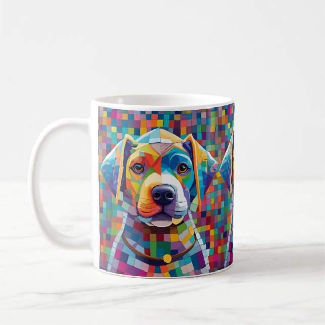 Greyhound hund kaffemugg (Vänster)