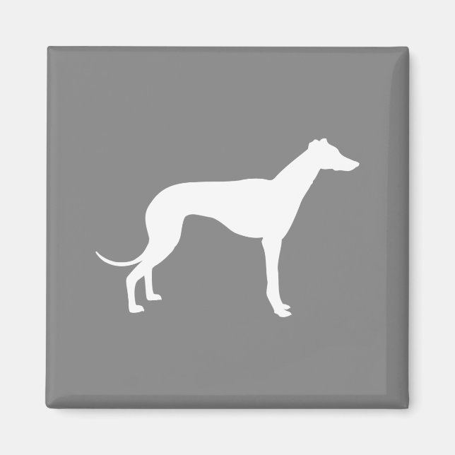 Greyhound Hund Magnet (Framsidan)